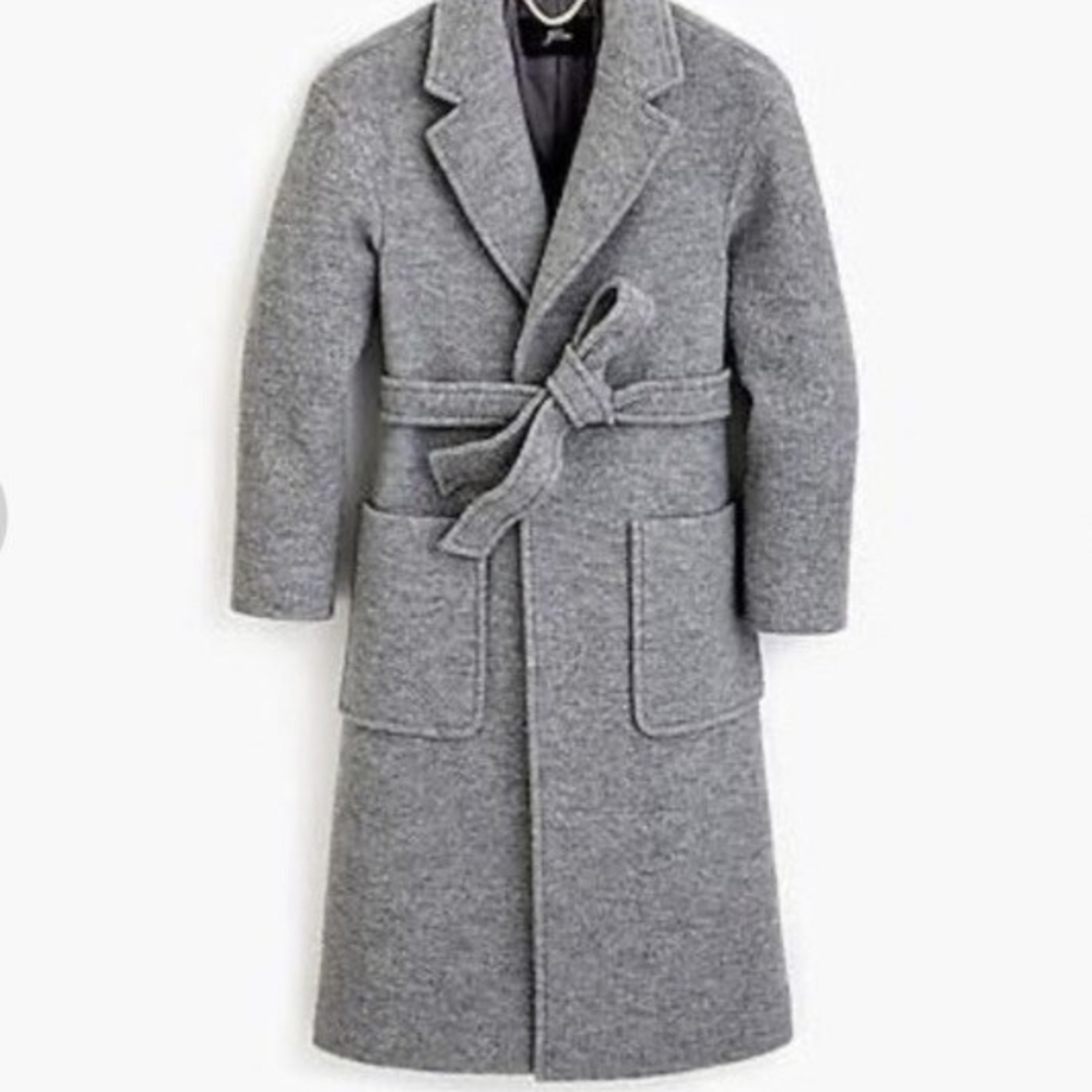 J. Crew Gray Trench Coat